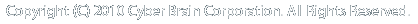 Copyright (C) 2010 Cyber Brain Corporation. All Rights Reserved.